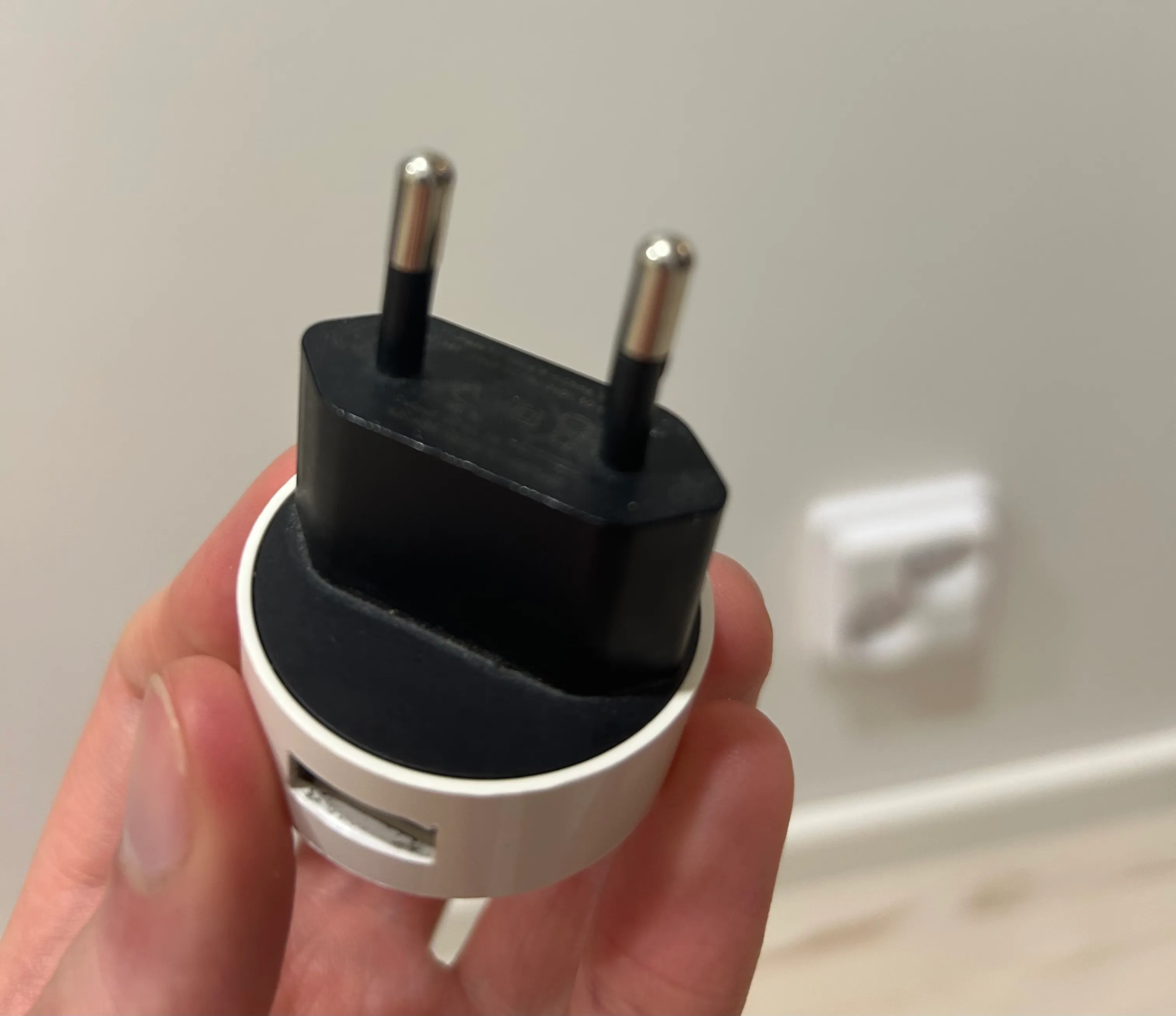 My circular charger from the front