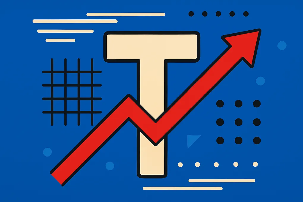 Poster-style illustration of a T-shaped developer skill map